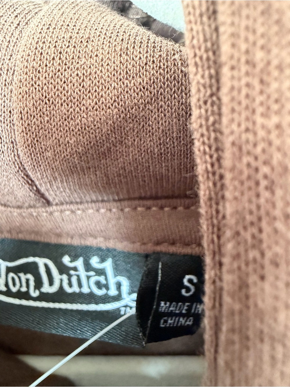 Von Dutch Brown teal rhinestone Hoodie and wide leg sweatpants set - Picture 6 of 10